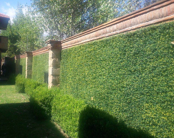 artificial hedges for office wall design